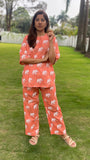 Peach Elephants Pyjama Set