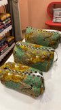 Green Cotton Wash Bags (A Set of Three)