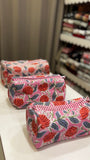 Pink Cotton Wash Bags (A Set of Three)