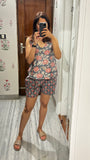 Mirza (Sleeveless) Shorts Set