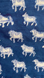 cotton loungewear pyjama sets relax in our stylish kurta pyjama nandi pyjama set indigo with white pattern