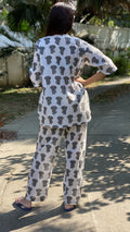 Grey Elephants Pyjama Set