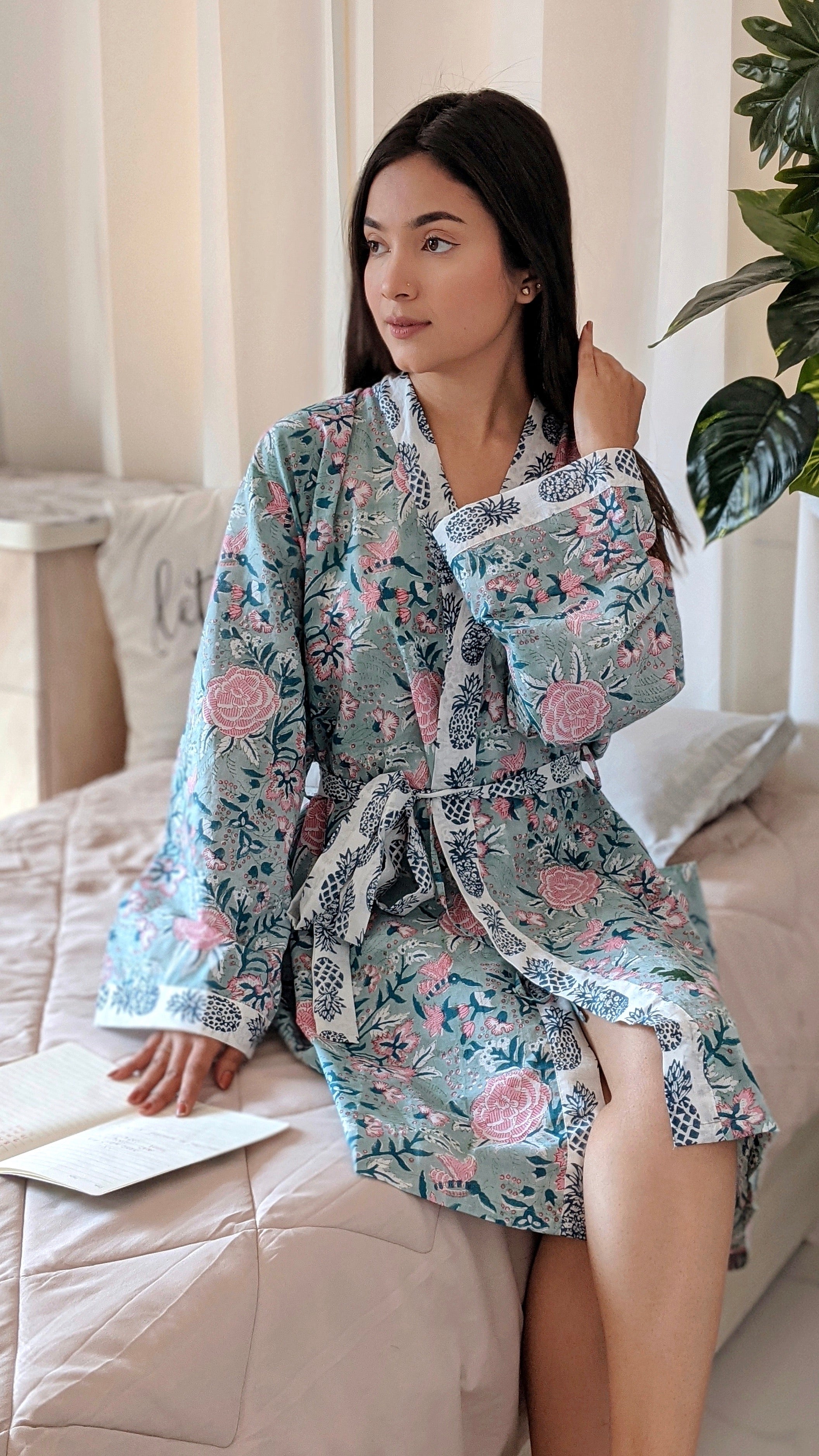 Kimono style comfortable sleeping ladies dressing| Alibaba.com